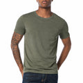 T-shirt uomo M verde oliva a maniche corte girocollo stile casual
